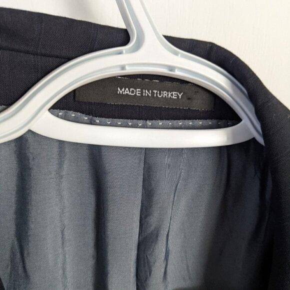 HUGO Boss Wool Suit Blazer Navy 100% Wool 44R US - Picture 5 of 15